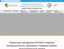 Tablet Screenshot of dneproil.com